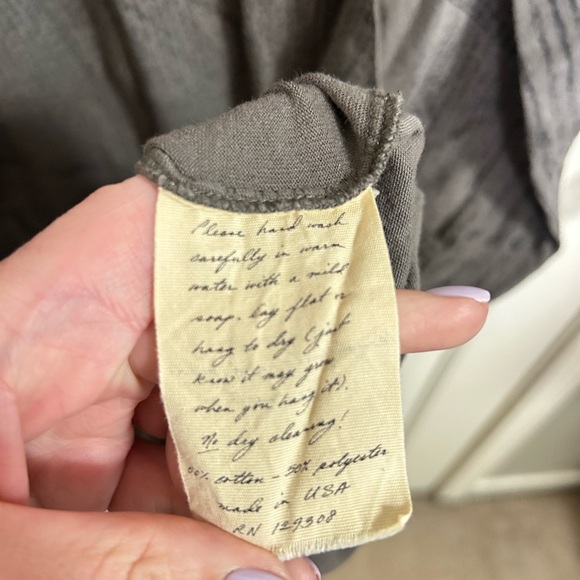 RAQUEL ALLEGRA Basic Gray Dolman Sleeve Dress Size 1 - Picture 4 of 5